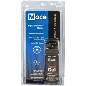 Mace® Pepper Gel Night Defender MK-III With Light - package