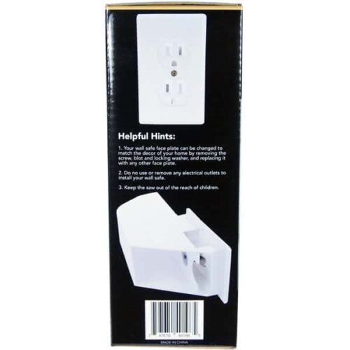 Wall Socket Diversion Safe - back of the package