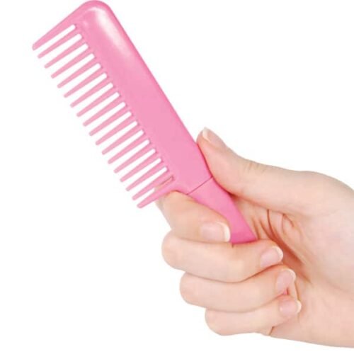 Comb Metal Knife - holding a hand with product pink color