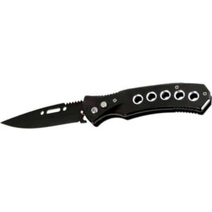 Automatic Heavy Duty Knife with 5 hole handle -frontal view