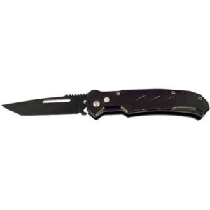 Automatic Heavy Duty Knife with solid handle - grasping the knife -frontal view