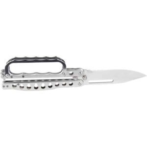 Butterfly Trench Knife Stainless Steel -blade upright