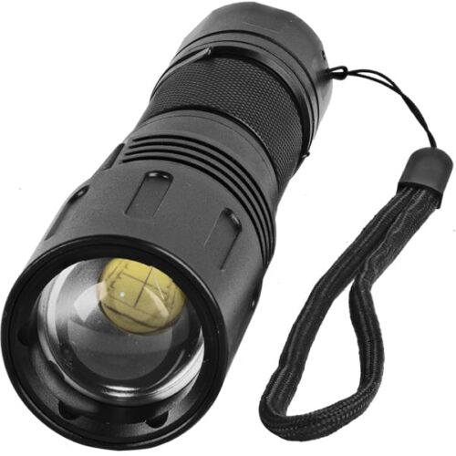 Safety Technology 3000 Lumen LED Self Defense Zoomable Flashlight- flash vie