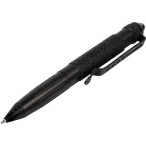Tactical Black Twist Pen with Extra Refill -diagonally view