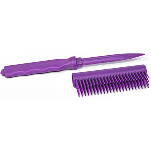 Plastic Brush Knife removal with the purple color