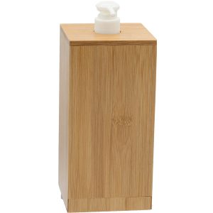 Bamboo Soap Dispenser Diversion Safe is closed