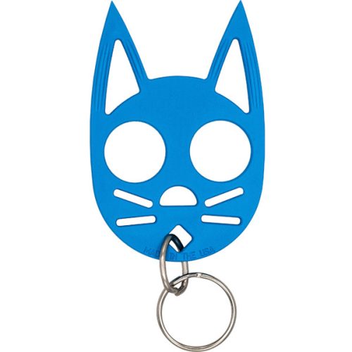 Cat Strike Self-Defense Keychain has light blue color