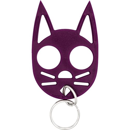 Cat Strike Self-Defense Keychain has purple color