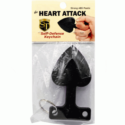 Black Heart attack key chain in the package